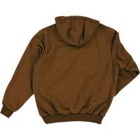 Water Repellent Fleece Pullover Hoodie, Men's, Small, Brown Oxymax Inc