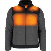 M12 Heated Quietshell Jacket with Battery, Men's, Small, Grey Oxymax Inc