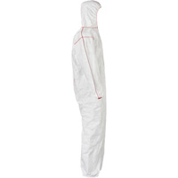 SFR Coveralls with Hood, Medium, White, Tyvek&reg; 400 Oxymax Inc