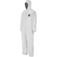 SFR Coveralls with Hood, Medium, White, Tyvek&reg; 400 Oxymax Inc