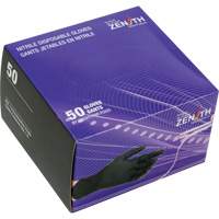 Vending Pack Disposable Gloves, Small, Nitrile, 5-mil, Powder-Free, Black, Class 2 Oxymax Inc