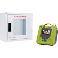 AED Plus<sup>®</sup> Defibrillator & Wall Cabinet Kit, Semi-Automatic, French, Class 4 SHJ774 | Oxymax Inc