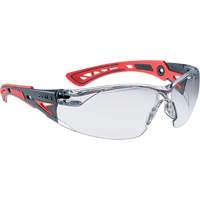 Rush+ Small Safety Glasses, Clear Lens, Anti-Fog/Anti-Scratch Coating SHK039 | Oxymax Inc