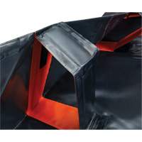 Berme d&eacute;ployable &agrave; mur IBX, Capacit&eacute; 268 gal. US, 6' la x 6' lo x 12" h, Support &agrave; encliqueter Oxymax Inc