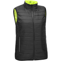 Veste bouffante, enveloppante et r&eacute;versible avec X au dos Bisley pour femmes, Jaune lime haute visibilit&eacute;, Petit, Polyester Oxymax Inc