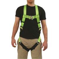 FBH-10000L Contractor Series Safety Harness, CSA Certified, Class AL, 400 lbs. Cap. Oxymax Inc
