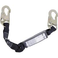 SA-5200-2.5 Shock Absorbing Lanyard, 2.5', Snap Hook Center, Snap Hook Leg Ends, Polyester Oxymax Inc