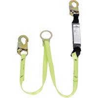 SA-5405-4 Shock Absorbing Lanyard, 4', Snap Hook Center, Snap Hook Leg Ends, Polyester Oxymax Inc