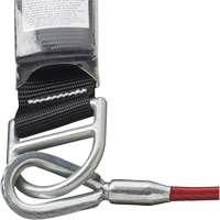 SA-5500-4 Shock Absorbing Lanyard, 4', Snap Hook Center, Snap Hook Leg Ends, Galvanized Steel Oxymax Inc