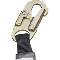 SA-5502-6 Shock Absorbing Lanyard, 6', Form Hook Center, Snap Hook Leg Ends, Galvanized Steel Oxymax Inc