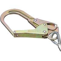 SA-5502-6 Shock Absorbing Lanyard, 6', Form Hook Center, Snap Hook Leg Ends, Galvanized Steel Oxymax Inc