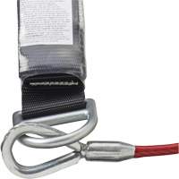 SA-5502-6 Shock Absorbing Lanyard, 6', Form Hook Center, Snap Hook Leg Ends, Galvanized Steel Oxymax Inc