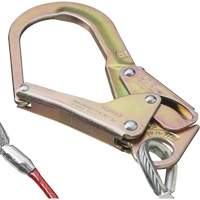 SA-55522-4 PVC-Coated Shock Absorbing Lanyard, 4', Form Hook Center, Snap Hook Leg Ends, Galvanized Steel Oxymax Inc