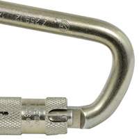 CP-03015-1 Zinc Plated Carabiner with 1" Gate Opening, Steel Oxymax Inc
