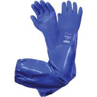 Gants triples enduits r&eacute;sistants aux produits chimiques Integra 77-395, Taille 8, 28" lo, PVC, Doublure en Coton Oxymax Inc