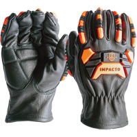 Impact & Cut Protection Gloves, 7, Cowhide Palm Oxymax Inc