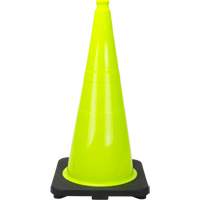 C&ocirc;ne de signalisation de premi&egrave;re qualit&eacute;, 28", Vert lime Oxymax Inc