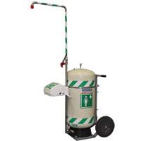 Mobile Self-Contained Emergency Safety Shower with Eye & Face Wash, 30 gal. Capacity, Meets None Oxymax Inc