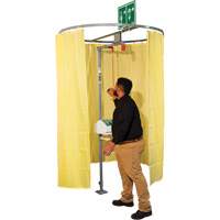 Pipe Mounted Safety Shower Modesty Curtain Oxymax Inc