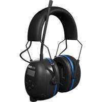 &eacute;couteurs Bluetooth AM/FM Air Defender noir & bleu, Style Bandeau, 25 dB Oxymax Inc