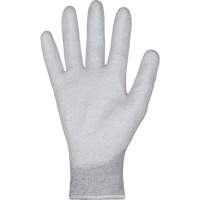 Gants blancs KnitActiv dissipatifs &eacute;lectrostatiques et peu pelucheux, 5, R&ecirc;vetement Polyur&eacute;thane, Calibre 13, Enveloppe en Nylon/Coton Oxymax Inc