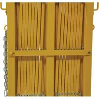Expandable Barrier, 84" H x 20' L, Yellow Oxymax Inc
