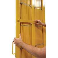 Expandable Barrier, 84" H x 20' L, Yellow Oxymax Inc