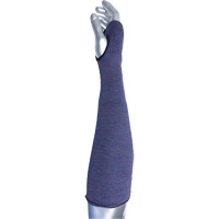 Manchette ASP &agrave; 2 plis avec trou pour pouce ECO Series Kut Gard, Aramide, 14", ASTM ANSI niveau A3, Mauve Oxymax Inc