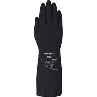 Gants d,usage moyen r&eacute;sistants aux produits chimiques AlphaTec 38001PP, Taille 7, 14" lo, Caoutchouc butyle, 14 mils Oxymax Inc
