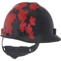 Casque sp&eacute;cialis&eacute; V-Gard, Suspension Rochet, Noir/Rouge Oxymax Inc