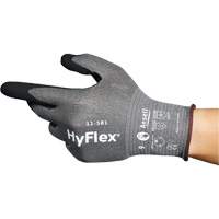 HyFlex&reg; 11-581 Ultra-Lightweight Industrial Gloves, Size 6, 21 Gauge, Nitrile Coated, Nylon/HPPE/Tungsten/Spandex Shell, ASTM ANSI Level A6 Oxymax Inc
