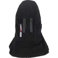 Doublure matelass&eacute;e ignifug&eacute;e Pioneer 765A pour casque de s&eacute;curit&eacute; avec un long cou et embout buccal amovible, Noir/Gris, Coton/FR-Tech/Modacrylique/Nylon Oxymax Inc