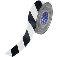 ToughStripe&reg; Max Floor Marking Tape, 2" x 100', Polyester, Black and White Oxymax Inc