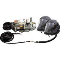 Syst&egrave;me de casque et de protection respiratoire &agrave; adduction d'air DEFENDER pour 2 travailleur Oxymax Inc