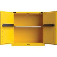 Utili-Guard+ Flammable Safety Cabinet, 30 gal., 1 Door, 43" W x 44" H x 22" D Oxymax Inc