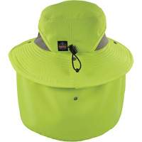Chill-Its 8934 Ranger Hat with Neck Shade, Small/Medium, Hi-Vis Lime Oxymax Inc