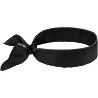 Chill-Its 6702 Cooling Headband with Embedded Polymers & Tie Closure, Black Oxymax Inc