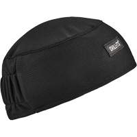 Chill-Its 6630 High-Performance Skull Cap with Terry Cloth Sweatband, Black Oxymax Inc