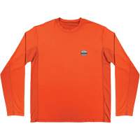 Chill-Its 6689 Cooling Long Sleeve Sun Shirt with UV Protection, Orange, Small Oxymax Inc