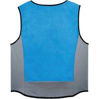Chill-Its 6667 Wet Evaporative Cooling Vest with Zipper Closure, Medium, Blue Oxymax Inc