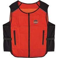 Chill-Its 6260 Lightweight Phase Change Cooling Vest with Rechargeable Packs, Small/Medium, Orange Oxymax Inc