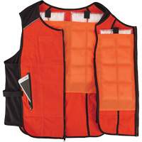 Chill-Its 6260 Lightweight Phase Change Cooling Vest with Rechargeable Packs, Small/Medium, Orange Oxymax Inc