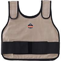 Chill-Its 6230 Standard Phase Change Cooling Vest with Rechargeable Packs, Small/Medium, Khaki Oxymax Inc