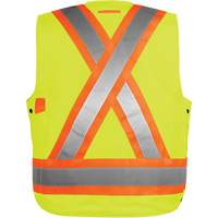 High-Visibility Surveyor's Vest, High Visibility Orange, Small, Polyester Oxymax Inc