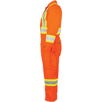 High-Visibility Lined Canvas Overalls, Small, High Visibility Orange Oxymax Inc