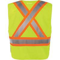High-Visibility 5-Point Tear Away Vest, High Visibility Orange, Medium/Small, Polyester Oxymax Inc