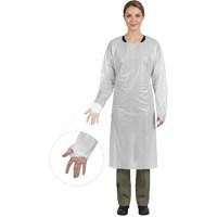 Blouse CoverMe avec passe-pouces, Taille unique, Blanc, Poly&eacute;thyl&egrave;ne Oxymax Inc