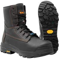 Metpro Flex Work Boots with Metguard, Leather, Size 4, Impermeable Oxymax Inc