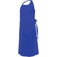 Tablier CoverMe avec encolure d&eacute;coup&eacute;e, Polyur&eacute;thane, 45" lo x 35" la, Bleu Oxymax Inc