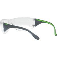 Adapt Lite Grey/Green Safety Glasses, Clear Lens, Anti-Fog/Anti-Scratch, ANSI Z87+/Meets/Exceeds CSA Z94.3 Oxymax Inc